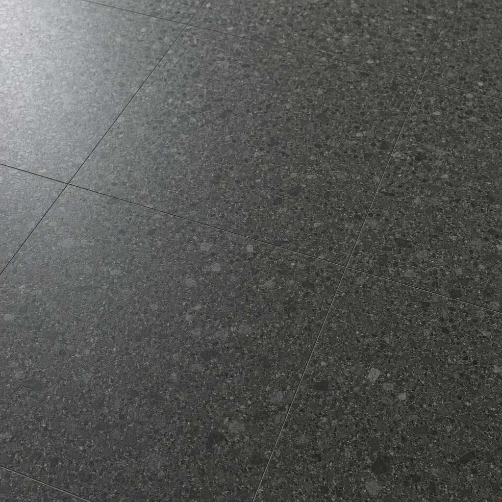 Carbon Grey Terrazzo Floor Tile — view 4