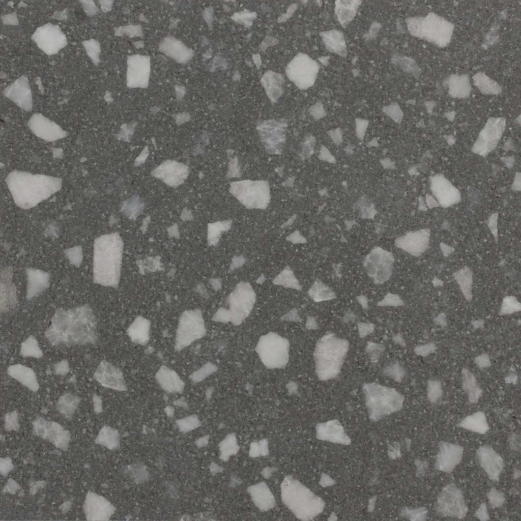 Carbon Grey Terrazzo Floor Tile — view 3