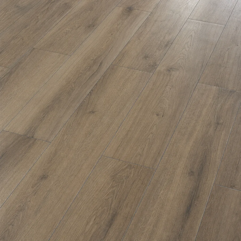 Natural Oak Wood-Look Plank Floor Tile — view 4