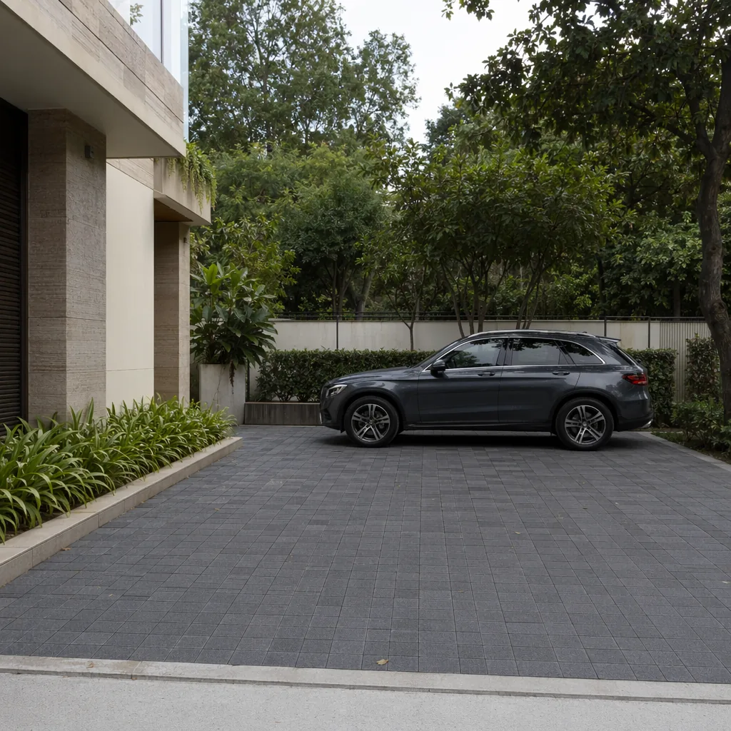 Anti-Skid Slate Grey Parking Floor Tile — view 2