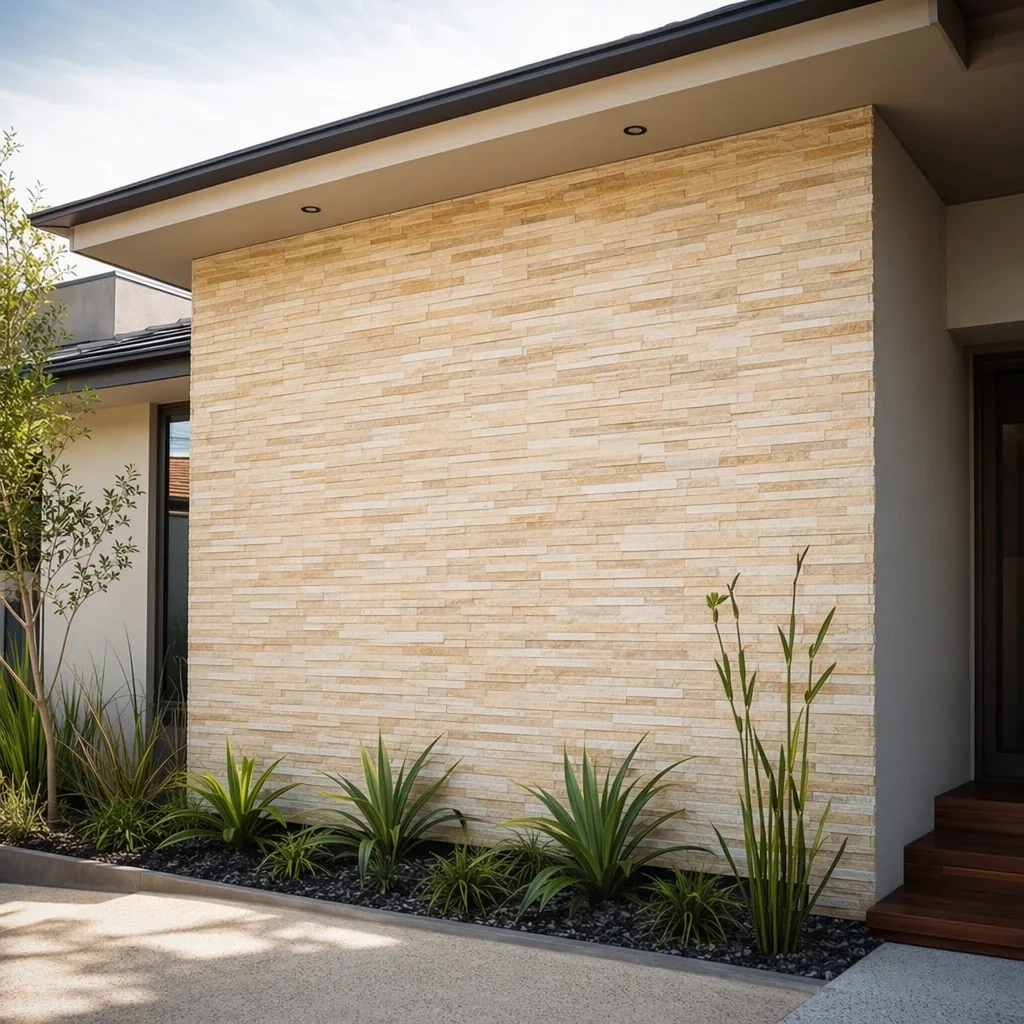 Sandstone Beige Outdoor Wall Cladding Tile — view 2